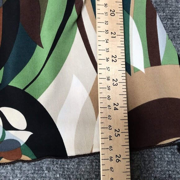 Y2K BCX Top Babydoll Medium Fairy Groovy Drape Twist Retro 60s 70s Brown Indie - Picture 6 of 9